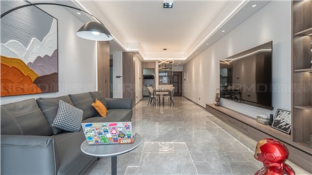 11.5w裝修97m²現(xiàn)代簡約風的家 | 麗爾曼頓全房全屋整裝