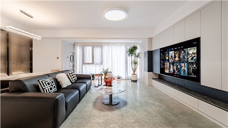 10.8w打造現(xiàn)代黑白灰風(fēng)格的家126m² | 麗爾曼頓全房全屋整裝