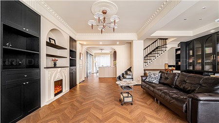 15.8w打造輕法中古風(fēng)格的家156m² | 麗爾曼頓全房全屋定制